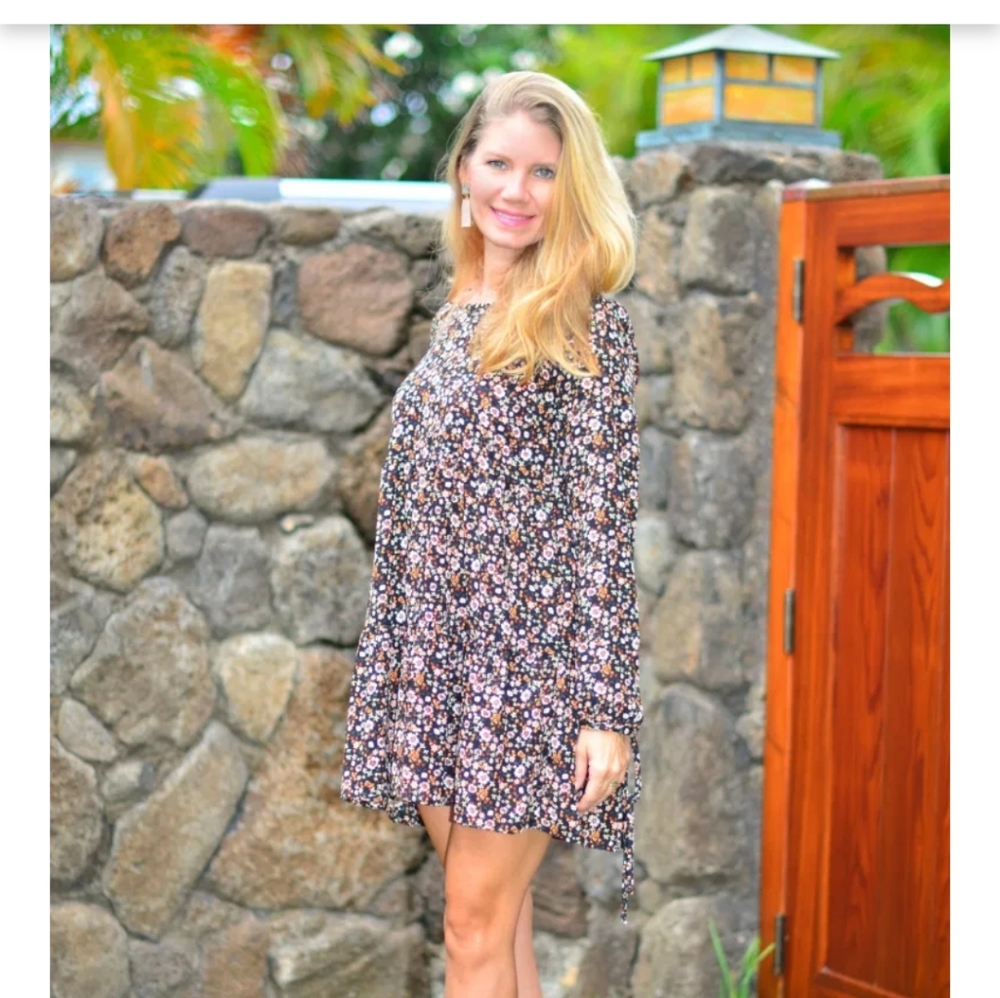 Babydoll tiered mini dress